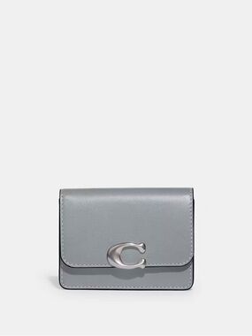 Coach | Bandit Card Case In Silver/grey Blue